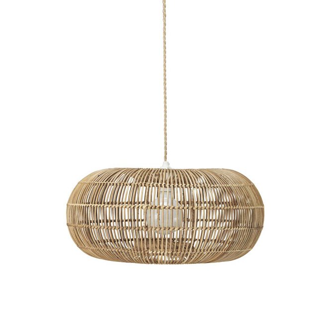 Rattanowa lampa kula Zuri naturalna 51cm